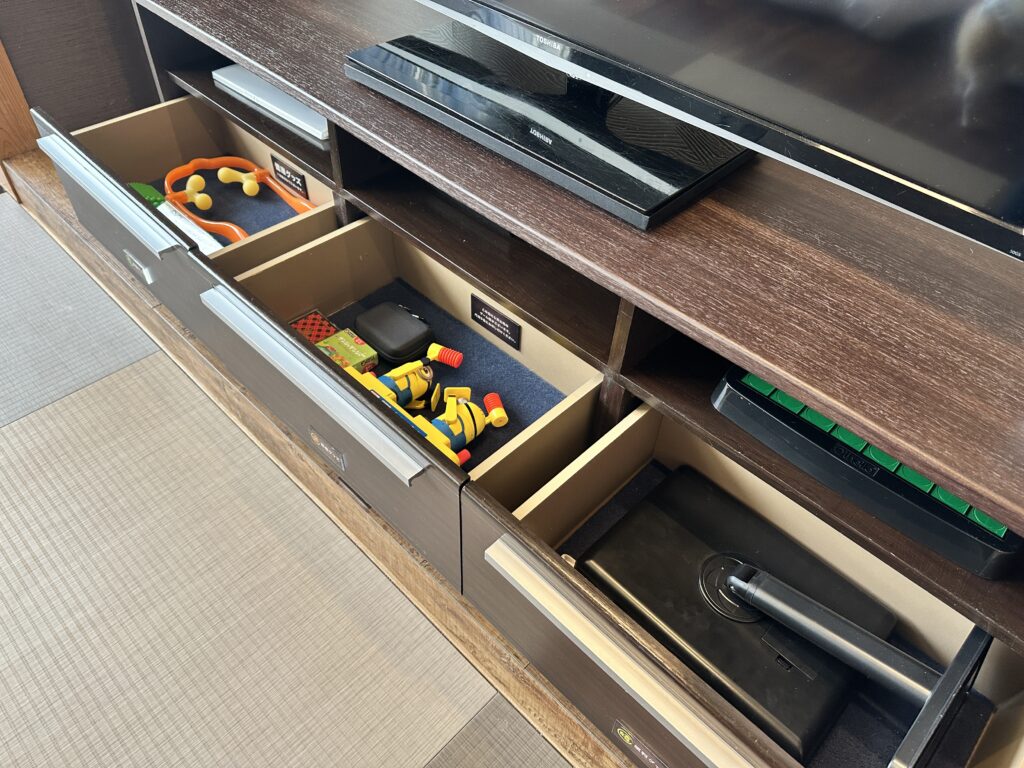 愛犬お宿で部屋に用意されている備品