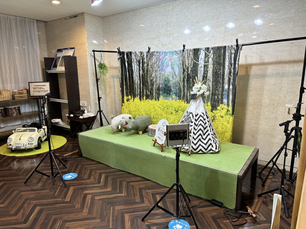 愛犬お宿のフォトブース