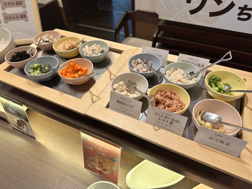 愛犬お宿のわんちゃん用ビュッフェ